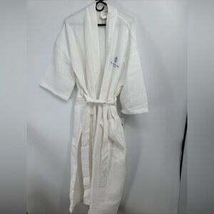 Unisex Spa Bath Robe Kimono Waffle Monarch cypress OSFM NEW Carolina Inn